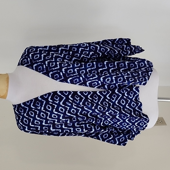 NWT! LOFT Size XS/S Blue multi tie dye print cardigan - Picture 4 of 9